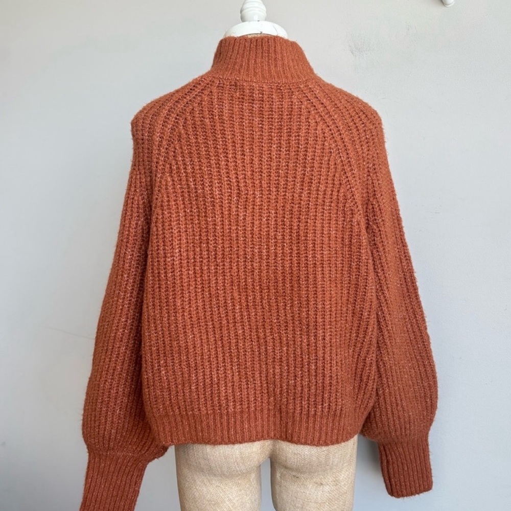 Lucca Couture Bonnie Mock Neck Sweater Medium